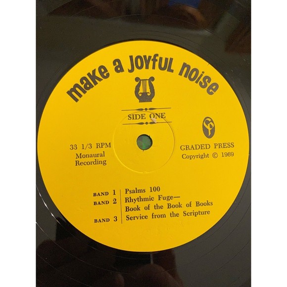 Make a Joyful Noise Choral Interpretation of the Bible 1969 LP Graded Press EX - Picture 5 of 7